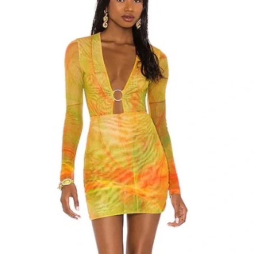 FARAI LONDON MINI SKIRT + BODYSUIT SET Multicolor Size Small (like brand new!)